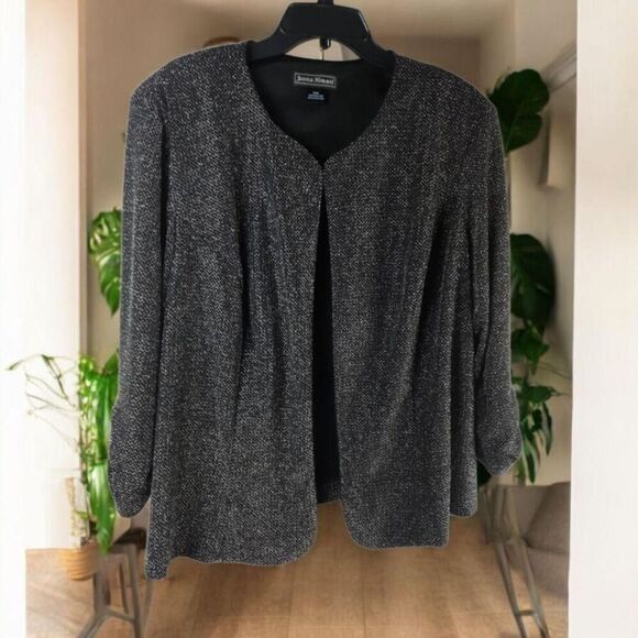 Jessica Howard Women's Black and Silver Evening Jacket - Picture 2 of 8